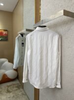 LV Jacquard Mulberry Silk Long Sleeve Shirt - 图片 4