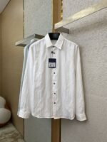 LV Jacquard Mulberry Silk Long Sleeve Shirt - 图片 5