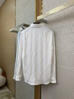 LV Jacquard Mulberry Silk Long Sleeve Shirt - 图片 6