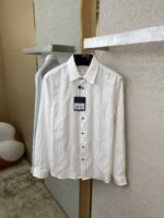 LV Jacquard Mulberry Silk Long Sleeve Shirt - 图片 7