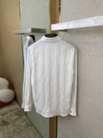 LV Jacquard Mulberry Silk Long Sleeve Shirt - 图片 8