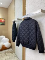 Prada Triangle Label Rhombus Cotton Coat Jacket - 图片 4