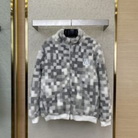 LV Block Colour Block Long Sleeve Fleece Feel Jacket