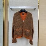 Chanel Horseshoe Sleeve Sequin Knit Cardigan Jacket