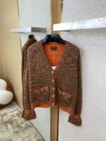 Chanel Horseshoe Sleeve Sequin Knit Cardigan Jacket - 图片 7