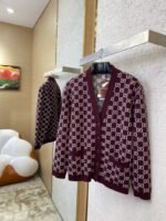 Gucci Printed Jacquard Reversible Knit Cardigan - 图片 5