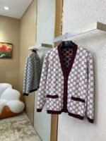 Gucci Printed Jacquard Reversible Knit Cardigan - 图片 7