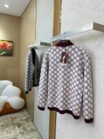 Gucci Printed Jacquard Reversible Knit Cardigan - 图片 8