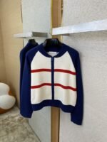 Dior Monogrammed Knitted Cardigan In Navy Blue - 图片 7