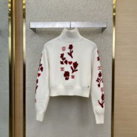 Chanel Floral Appliqu?? Knit