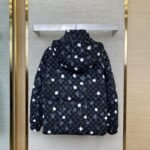 LV Polka Dot Print Down Coat Jacket - 图片 2
