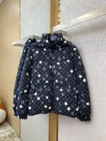 LV Polka Dot Print Down Coat Jacket - 图片 5