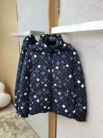 LV Polka Dot Print Down Coat Jacket - 图片 7