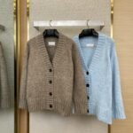 Maison Margiela Knitted Cardigan Jacket Brown
