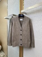Maison Margiela Knitted Cardigan Jacket Brown - 图片 5