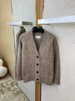 Maison Margiela Knitted Cardigan Jacket Brown - 图片 7