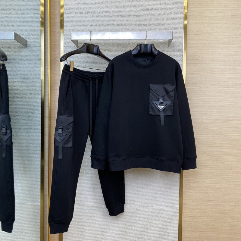 wsxc1732325299112_0.jpg Prada Triangle Label Casual Suit Sweatpants - 图片 1