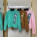 Dior Monogrammed Knitted Pullover Pink