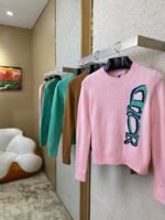 Dior Monogrammed Knit Pullover Brown - 图片 3
