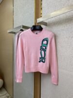 Dior Monogrammed Knitted Pullover Pink - 图片 5