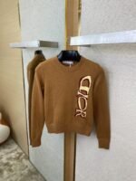 Dior Monogrammed Knit Pullover Brown - 图片 7