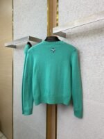 Dior Monogrammed Appliqu?? Knit Pullover Green - 图片 6