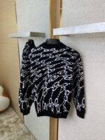 Gucci Jacquard Pullover Black - 图片 8