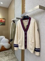 Gucci Clash of Colours Ribbon Badge Knit Cardigan - 图片 3