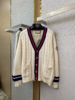 Gucci Clash of Colours Ribbon Badge Knit Cardigan - 图片 5