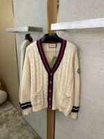 Gucci Clash of Colours Ribbon Badge Knit Cardigan - 图片 7