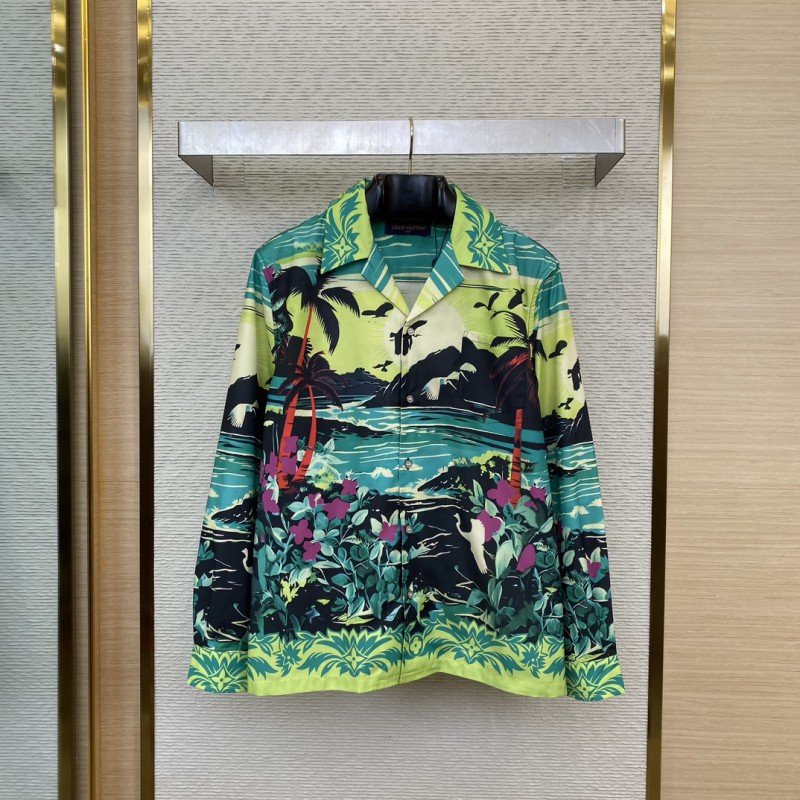 wsxc1732331813803_0.jpg LV Tropical Rainforest Lapel Shirt - 图片 1
