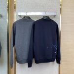 LV Gradient Embroidery Crew Neck Sweatshirt Grey - 图片 2
