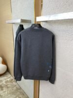 LV Gradient Embroidery Crew Neck Sweatshirt Grey - 图片 8