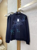LV Gradient Embroidery Crew Sweatshirt Navy - 图片 5