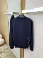 LV Gradient Embroidery Crew Sweatshirt Navy - 图片 7