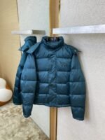 Prada Triangular Label Winter outer jacket dark dark green - 图片 7