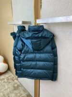 Prada Triangular Label Winter outer jacket dark dark green - 图片 8