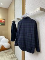 Miu Miu Checked Wool Stand-Up Jacket Coat - 图片 4