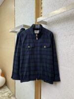 Miu Miu Checked Wool Stand-Up Jacket Coat - 图片 5