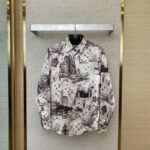 LV Mulberry Silk Sketch Shirt