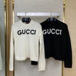 Gucci Chest Letter Sweater White