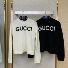Gucci Chest Letter Sweater White