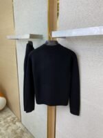 Gucci Chest Letter Sweater Black - 图片 8