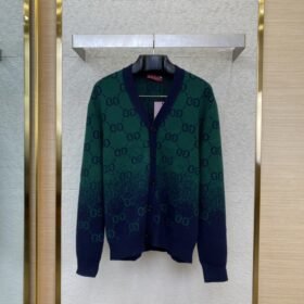 Gucci Logo Gradient Wool Cardigan