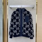 Gucci Double G Jacquard Lambswool Hooded Jacket