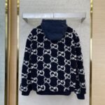 Gucci Double G Jacquard Lambswool Hooded Jacket - 图片 2
