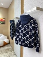 Gucci Double G Jacquard Lambswool Hooded Jacket - 图片 4