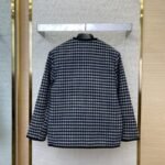 Gucci Thousand Bird Check Coarse Weave Tweed Wool Jacket - 图片 2