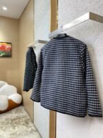 Gucci Thousand Bird Check Coarse Weave Tweed Wool Jacket - 图片 4