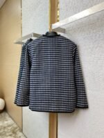Gucci Thousand Bird Check Coarse Weave Tweed Wool Jacket - 图片 6